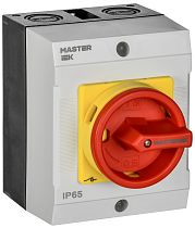 Переключатель кулачковый в боксе закрытая рукоятка аварийная 16А схема 90 IEK Переключатель кулачковый в боксе закрытая рукоятка аварийная 16А схема 90 IEK