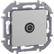 INSPIRIA Розетка TV проходная алюминий