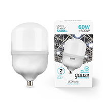 Лампа Gauss Elementary LED T160 E27 60W 5400lm 180-240V 4000K