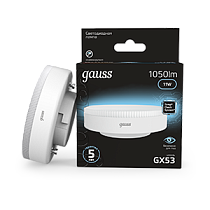 Лампа светодиодная Gauss GX53 11Вт 1050lm 4100K Лампа светодиодная Gauss GX53 11Вт 1050lm 4100K