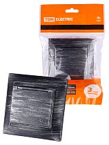 Розетка 2П+З 16А 250В IP44 с крышкой старинное серебро "Лама"  TDM