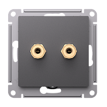 AtlasDesign Базальт АУДИОРозетка двойная Systeme Electric (Schneider Electric)