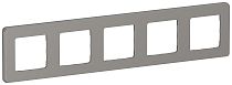 IEKINSPIRIA Рамка 5-местная 6739771 дымчатый IEK