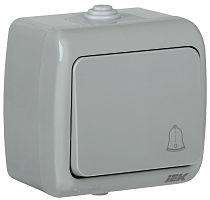 Выключатель кнопочный одноклавишный ОП AQUATIC 10А IP54 ВС-20-1-3-А  IEK