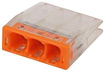 Клемма ЭРА NO-224-23 СМК компактная, серия 203 3 отверстия, 0,5-2,5 мм2