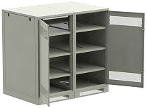 ITK LINEA B Шкаф (пустой) 1350х1400х950мм двустворчатая металлическая дверь серый IEK