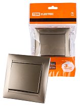 Выключатель на 2 направления 1 кл. 10А бронза "Лама"  TDM