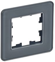 Рамка BRITE одноместная РУ-1-2-Бр стекло графит RE  IEK