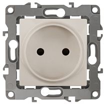 Розетка ЭРА 12 12-2005-02 16А 250В слоновая кость двойная без механических лапок