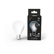 Лампа светодиодная Gauss Filament Шар 9Вт 610lm 4100К Е14 milky диммируемая Лампа светодиодная Gauss Filament Шар 9Вт 610lm 4100К Е14 milky диммируемая