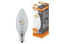 Лампа накаливания "Витая свеча" матовая 60 Вт-230 В-Е14  TDM