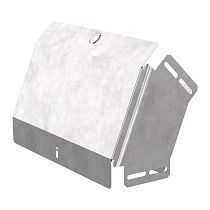 Угол вертикальный внешний 45 градусов с крышкой Стандарт 300х100 Промрукав