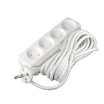Удлинитель бытовой 2200 Вт 10А IP20 4 гнезда ПВС без заземления 7м Союз