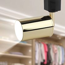 Трековый светильник ЭРА TR14-GU10 GD GU10, 55*165 мм, золото