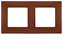 ETIKA Рамка 2-местная какао