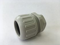 Муфта вводная усиленная (IP68) для гофрированных труб серая ВМУ-ГТ-20 (М20) Промрукав Муфта вводная усиленная (IP68) для гофрированных труб серая ВМУ-ГТ-20 (М20) Промрукав
