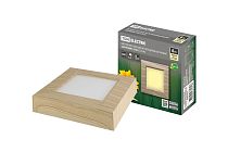 Светильник накладной светодиодный квадрат "Даунлайт" СПО (сосна) 6 Вт 120*120*32 мм 3000К  TDM