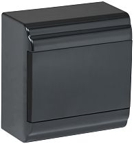 Корпус модульный пластиковый ЩРН-П-6 IP41 навесной PRIME черный  IEK