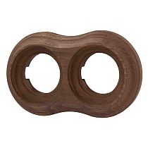 Рамка 2 постовая Пиластро, накладной монтаж, дерево, цвет Винтаж Bironi