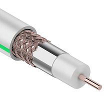Кабель коаксиальный SAT 703 B, Cu/Al/Cu, 64%, 75 Ом, 100 м, INDOOR, белый, PROconnect
