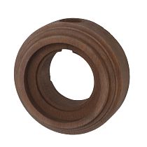 Рамка 1-местная для монтажа с декоративной трубой, бук, цвет Старое дерево Bironi