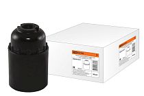 Патрон карболитовый подвесной, Е27, черный, Б/Н  TDM