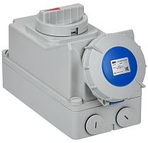 Розетка с механической блокировкой ССИ-823 32А-6ч/220В 2P+PE IP67 IEK
