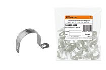 Скоба металлическая однолапковая с внутр. d 12-13 мм (100 шт)  TDM