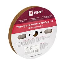 Термоусаживаемая трубка ТУТ 2/1 прозрачная рулон EKF