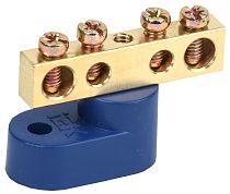 Шина нулевая ШНИ-6х9-4-У1-С на одном угловом изоляторе  IEK