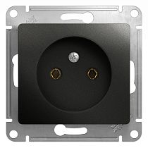 Glossa Антрацит Розетка без заземления, 16А Systeme Electric (Schneider Electric)