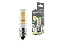 Лампа светодиодная Е14-5 Вт-230 В-3000 К, SMD, 16x54 мм  TDM