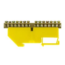 Шина нулевая TS-0609C 6х9 14 отв. на DIN-изоляторе жел.  ЭНЕРГИЯ Шина нулевая TS-0609C 6х9 14 отв. на DIN-изоляторе жел.  ЭНЕРГИЯ