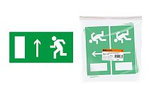 Знак "Направление к эвакуационному выходу прямо" 200х100мм  TDM