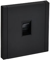 FORTE&PIANO Розетка компьютерная RJ45 кат.6 FP131M металл черный IEK