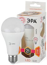 Лампа светодиодная ЭРА STD LED A65-21W-827-E27 груша теплый белый свет
