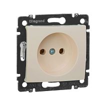 VALENA Розетка 1-местная без заземления без защитных шторок 16А слоновая кость