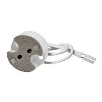 Патрон керамический для галогеновых ламп GU4/GU5.3 провод 2*0,75 15см 2А 250В UNIVERSAL