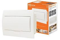 Бокс ЩРВ-П-12модулей с белой крышкой, встраиваемый, пластик IP41  TDM Бокс ЩРВ-П-12модулей с белой крышкой, встраиваемый, пластик IP41  TDM