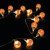 Гирлянда садовая Gauss Solar на солнечной батарее 20 LED ламп Большие Шары Белый свет , 1/6