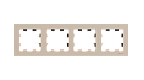 ATLASDESIGN 4-постовая РАМКА, универсальная, ПЕСОЧНЫЙ Systeme Electric (Schneider Electric)