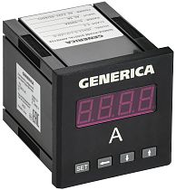 Амперметр цифровой щитовой однофазный 72х72мм LED GENERICA IEK