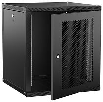 ITK LINEA W Шкаф настенный 12U 600х600мм дверь перфорированная черный 2.0