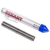 Припой с канифолью, 20г, Ø1мм, (олово 60%, свинец 40%), колба-карандаш REXANT