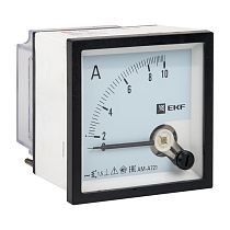 Амперметр AMA-721 аналоговый на панель (72х72) квадратный вырез 10А прямое подкл. EKF Амперметр AMA-721 аналоговый на панель (72х72) квадратный вырез 10А прямое подкл. EKF