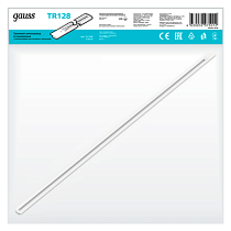 Шинопровод Gauss встраиваемый 2м белый (с адаптером питания и заглушкой) 1/20