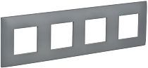 SKANDY Рамка 4-местная SK-F04Gr серый IEK