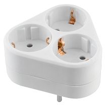 Сетевой разветвитель General GTS-R-3-16-G, 16А, 3 места, круглый, с заземлением