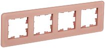 Рамка BRITE четырехместная РУ-4-2-Бр стекло дымчатый RE  IEK