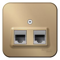 Blanca открытая установка с изолированной пластиной Титан Розетка RJ11+RJ45 кат.5e Systeme Electric (Schneider Electric) Blanca открытая установка с изолированной пластиной Титан Розетка RJ11+RJ45 кат.5e Systeme Electric (Schneider Electric)